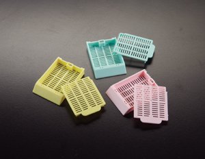 Histosette II Tissue Processing/Embedding Cassettes, Base & Lid, Seperated, Aqua - 1000/Case