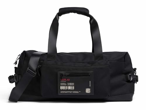Sac duffle bag Replay noir, compagnon idéal de vos week-ends actifs