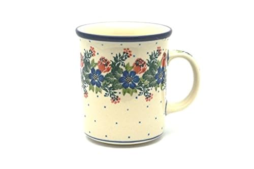 ポーランド陶器マグ - ビッグストレートサイド - ガーデンパーティー