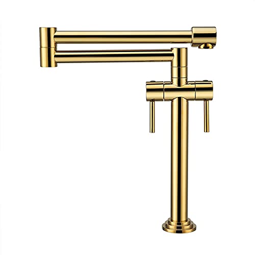 Grifo de cocina de fregadero comercial para llenar ollas grandes con agua fría y caliente en casa