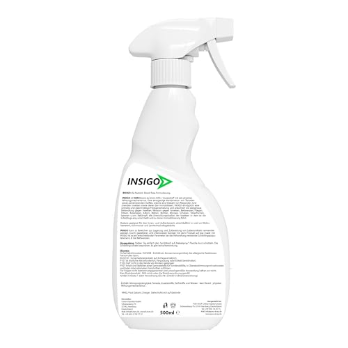 NEU Biozidfreies Flohmittel für Hund 500ml – Flohabwehr – Effektives Mittel für Flöhe im Haus – Flee Spray & Flohspray für Katzen – Floh Abwehr-Lösung von INSIGO