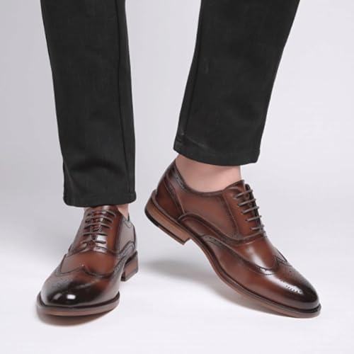 Dress Oxford Shoes for Men Modern Classic Lace Up Oxfords Formal Casual Business Wedding Casual Work Office Comfortable Business Shoes3