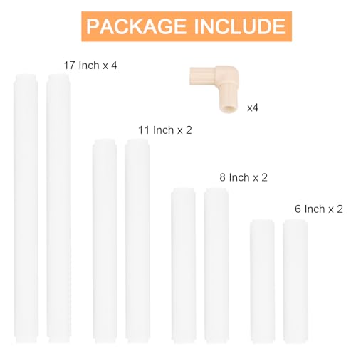 Image of PATIKIL 5 in 1 17 inchx17 inch,17 inchx11 inch,11 inchx8 inch , 11 inch x6 inch ,8 inch x6 inch Square Embroidery Hoop Cross Stitch Hoops Frames Cross Stitch Hoop Embroidery Snap Frame DIY Sewing Tools, Beige