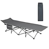 Campingbett für Erwachsene – Stabiles Stahlrohr, tragbares Kinderbett mit Aufbewahrungstasche und...