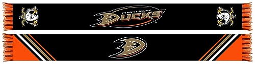 RUFFNECK Anaheim Ducks Official NHL Scarf | Premium Jacquard Knit Neck Scarf for Women and Men | Officially Licensed NHL Anaheim Ducks Apparel