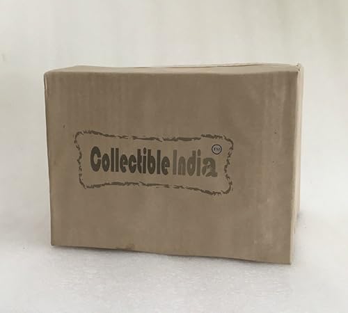 Collectible India Gift Items Metal Krishna Idol Murti with Kamdhenu Cow - Gold Plated Showpiece Articles for Home Decor, Office,House Warming (Set of 1)