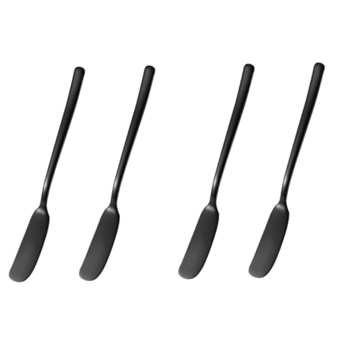 CIYODO 2sets Stainless Steel Cheese Butter Knife Multi-purpose Slicer Cheese Spreader Cream Tool Wiping Blade Baking Cooking Tool 2pcs*2