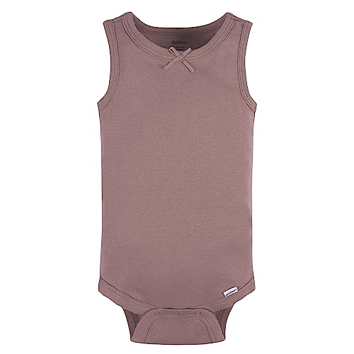 gerber baby girls multi-pack sleeveless onesies bodysuit