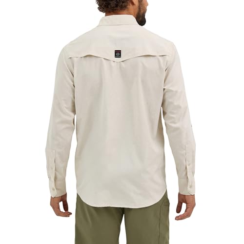 Wrangler Men's Short Sleeve ATG Drover Utility Shirt 112360557 (US, Alpha, X-Large, Regular, Regular, Pelican)2