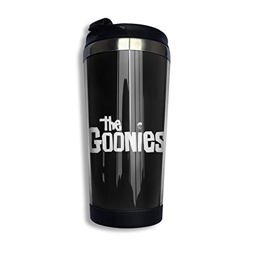 Zgflang Goonies Desktop Insulated Coffee Travel Mug Stainless Steel Coffee Cup with Leak-Proof Lid for Hot and Cold Drinks