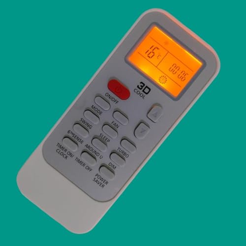 Image of AMAZOR Compatible /Replacement Whirlpool AC Remote Control - Suitable for 1 Ton, 1.5 Ton, 2 Ton Split & Window AC (Exact Matching Remote Required) (DG11J1-34 Light)