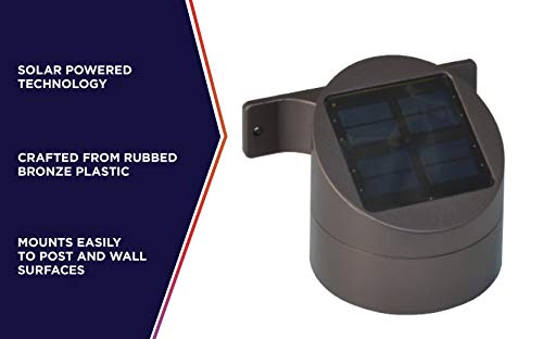 Moonrays 91851 LED Solar Light, Bronze Deck Sconce - Thumbnail 5