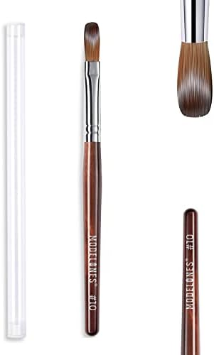 Modelones Kolinsky Sable Acrylic Nail Art Brush Red Wood Pen Nail Brush for Nail Art Professional Manicure Tool small summer gifts for women (10#)