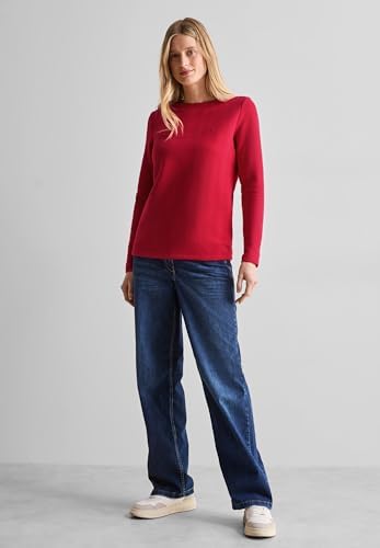 Cecil Damen Strukturshirt mit Wording