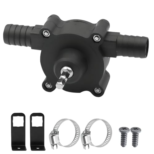 Drill Pump for Water Transfer, 2025 New Hand Water Drill Transfer Pump, Small Electric Hand Pumps, Portable Self-Priming Drills Powered Pumps for Gasoline, Oil, Diesel, Aquarium, Garden (1 Set)