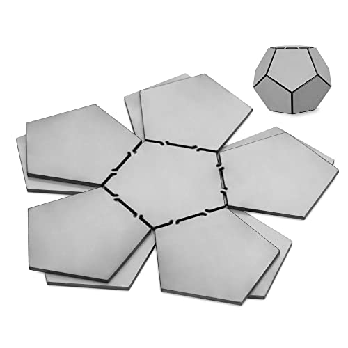 Flameweld Welding Kit Welding Plate - 2Pcs 201 Stainless Steel Welding Coupons Folded Pentagonal Sphere, 11 Gauge 1/8" Thick Welding Training Metal With Mig, Tig, Gas, Arc, Stick #TOP1