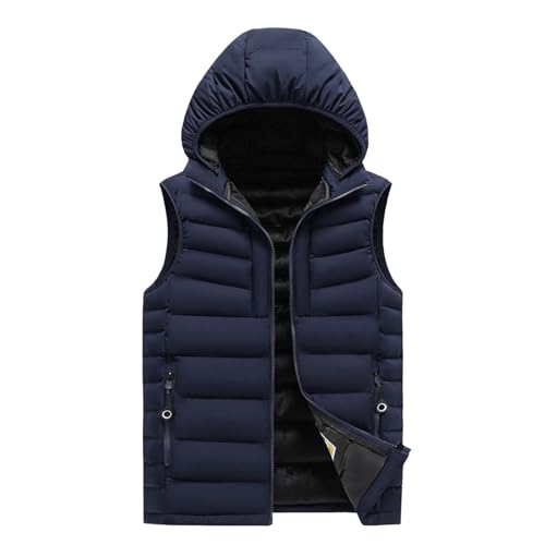 Gilet d'hiver pour homme chaud et gilet tampon à col montant haut
