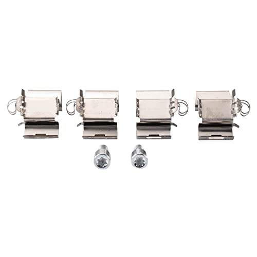 Image of TRQ Rear Driver and Passenger Side Brake Caliper Set Caliper Brackets Hardware Compatible with 2014-20 Jeep Cherokee with 320mm Diameter Rear Rotors