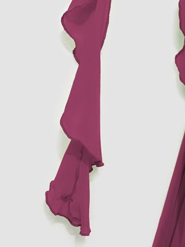 Image of CIDER Formal Dresses for Women Wedding Guest Dresses Summer Maxi Dress Sleeveless Mesh Ruffle Cocktail Dress Elegant Outfits