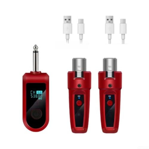 Transmisor de micrófono inalámbrico con salida XLR doble para dinámicas de grupo