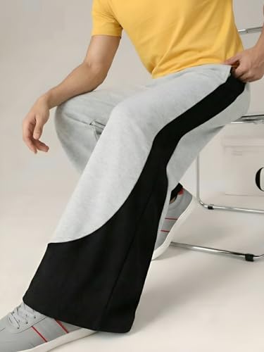 Image of Men's Plain Loose Fit Trouser | Polycotton Joggers with Elastic Waistband & Side Pockets | Comfortable Gym, Running & Casual Wear Lower