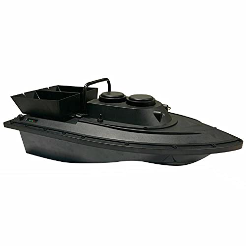 RC 300M Wireless Fischerköder Futterboot mit 2 Hopper Baitboat Köderboot Kabellos Futterboot Fischerköderboot Schwarz