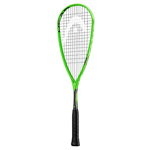 HEAD Raquete de squash Extreme 135 - Raquete de equilíbrio pesado de cabeça pré-amarrada