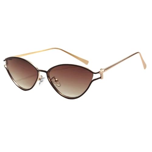Lunettes œil de chat en métal vintage au design géométrique et finitions soignées