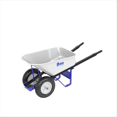 BARROW-STEEL TRAY-6 CU FT-DOUBLE FLAT FREE TIRE-STEEL HNDL miniatura 1