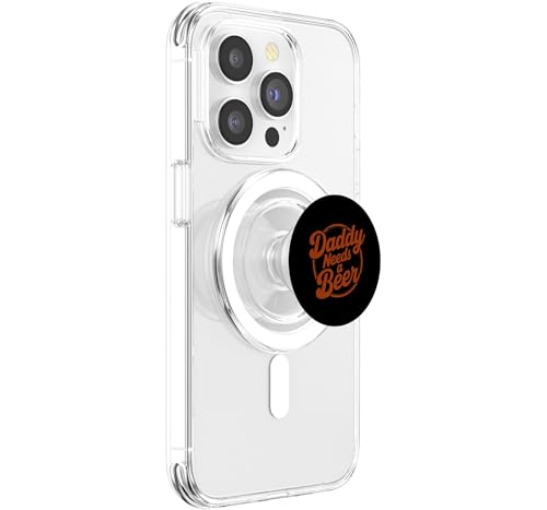 PopSockets PopGrip para MagSafe Daddy Needs A Beer soporte móvil iPhone negro 4