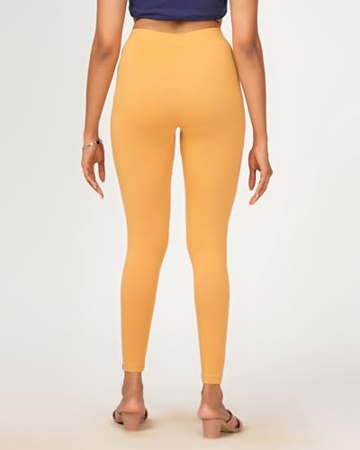 Image of Loveit Womens Solid Viscose Slim Fit Ankle Length Leggings