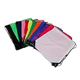 iplusmile 5 pezzi Sacche con Coulisse Impermeabili in Poliestere Resistente Borse Leggere Multiuso per Palestra Scuola Viaggio Campeggio Colore Casuale Colore Casuale