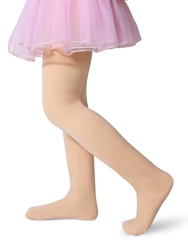 Henwarry Girls Thick Fleece Lined Tights Winter Warm Microfiber Cozy Tights