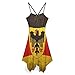 German Flag with The German Eagle Women's Backless Dress Sleeveless Dresses High Waist for Evening Cocktail Club Party XS