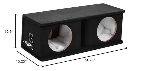 Image of Skar Audio SK2X10V Dual 10 inch Universal Fit Ported Subwoofer Enclosure