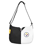 Littlearth NFL Pittsburgh Steelers Pebble Split Hobo, Team Color, One Size
