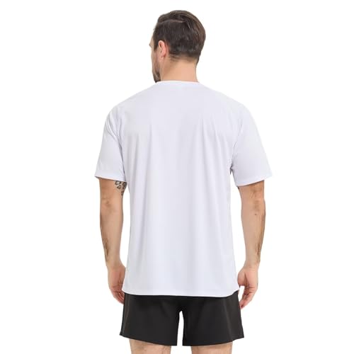 Men's Short Sleeve Rash Guard UPF 50+ Sun Protection Swim Shirts Quick Dry Outdoor Sports Underwear for Men2
