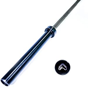Tribe WOD Olympus Barbell Bar & Weight Bar – Durable, Bend-proof for Men and Women, Multipurpose Cerakote Weightlifting and Powerlifting Barbell for Home and Gym – Maximum Training Adaptability