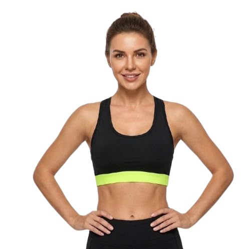 geonix Women's Sports Bra for Gym Workout Yoga Running Medium Impact Wire Free Racerback Non Padded Stretchable Moisture Wicking Breathable Crop Top Activewear-picture-50