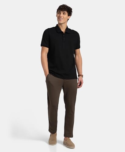 Image of Jockey IM06 Men Super Combed Cotton Rich Elastane Stretch Slim Fit All Day Pants with Pockets