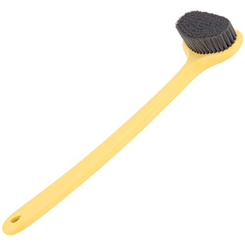 Back Bath Brush Long Handle for Showering Plastic Body Brushes - Yellow