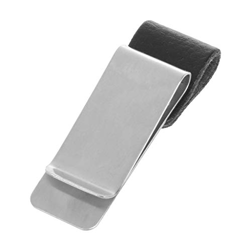 Junlinto, Porte-Stylo en Cuir Fait à la Main en Acier Inoxydable, Pince-Notes, Bloc-Notes pour Journal, carnet de Notes -2 Cover