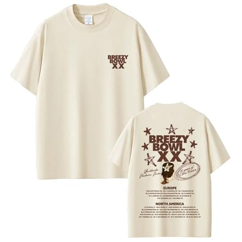 Photo de Coton Tee Tops Chris Brown Breezy Bowl XX 2025 Tour T-Shirt Mode Hip Hop Vintage T-Shirt À Manches Courtes Hommes Femmes Été XS-3XL-Pink||3X_l