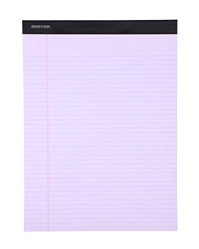 Image of Mintra Office Colorful Legal Pads - Includes 2 Blue, 2 Pink, and, 2 Green Writing Pads, Micro Perforated Lined Sheets, Ideal for Professional & Personal Use, 8.5 inchx11 inch Narrow Ruled, 6 pack Pastel Set 2