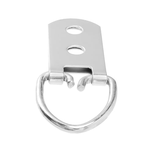 Image of 300 PCS Heavy Duty D Ring Hangers, Small D Ring Hook with Screw, Double Hole Picture Frame Hangers for Picture Hanging