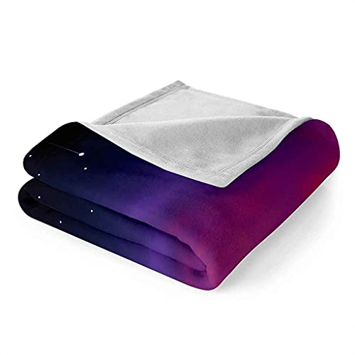 Couverture flanelle fleur bleue 150x200cm pour canapé - 7