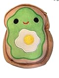 Squishmallows Oficial Kellytoy Food Squad Plush Toys Soft Plush Animal (5 Inch, Sinclair Avacado Toast with Egg)