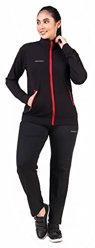 Image of Tempest Women's Stylish Ultra Strechable Lycra Sports Athletic Gym Running Sports Track Suit | Women's Yoga Track Suit Pants, Joggers, Gym, Active Lower Wear ll (2 Piece Set)