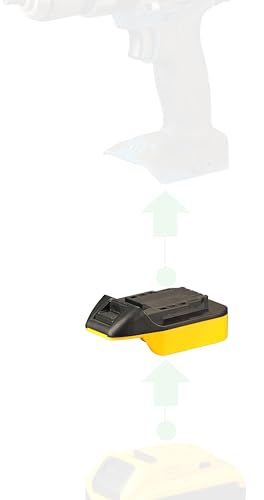 NovaQuantic Adapter for DeWalt 20v MAX Battery – Works as Power Supply for Hercules 20V Tools – No Charging – Not for Hercules Heat Gun or 2-Stage Vacuum Pump (20V), or 12V Tools – Adapter Only