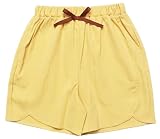 [Bee] ビー ショートパンツ ガールズ 女の子 キッズ リボンスカラップ 夏 bas03169 140cm ライトイエロー